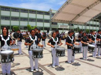 Banda Panteras en Desfile Conmemorativo
