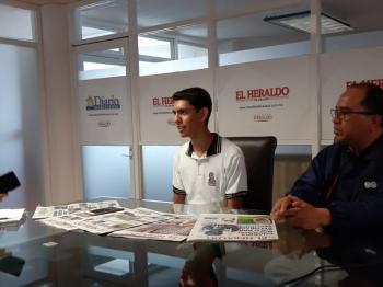 HÉCTOR JAIR, SELECCIONADO OLÍMPICO, SE REÚNE CON EL SUBSECRETARIO JORGE MIGUEL USCANGA