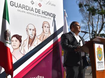 COBAEV REALIZA GUARDIA DE HONOR ANTE EL MONUMENTO DEL PADRE DE LA PATRIA