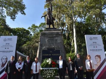 COBAEV REALIZA GUARDIA DE HONOR ANTE EL MONUMENTO DEL PADRE DE LA PATRIA