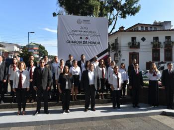 COBAEV REALIZA GUARDIA DE HONOR ANTE EL MONUMENTO DEL PADRE DE LA PATRIA