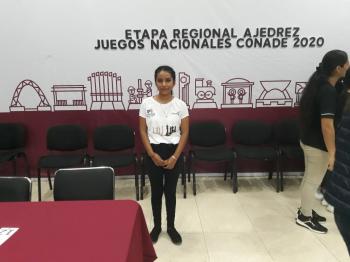 DARLETH DEL CARMEN CRUZ, PRIMER LUGAR REGIONAL EN AJEDREZ