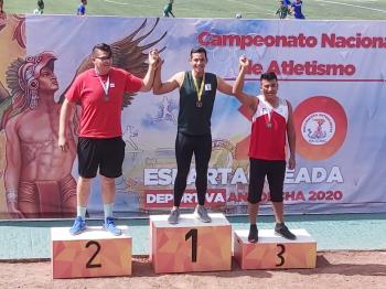 ROGELIO ÁNGEL FRANCO VELASCO, PRIMER LUGAR NACIONAL EN LANZAMIENTO DE DISCO 