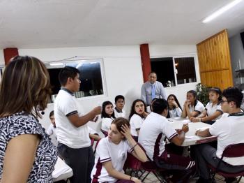TITULAR DE LA SEMSYS VISITA EL PLANTEL 66