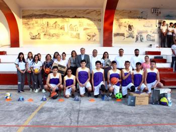 TITULAR DE LA SEMSYS VISITA EL PLANTEL 66