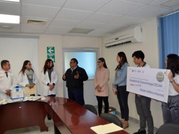 COBAEV ENTREGA EQUIPO MÉDICO E INSUMOS AL CECAN