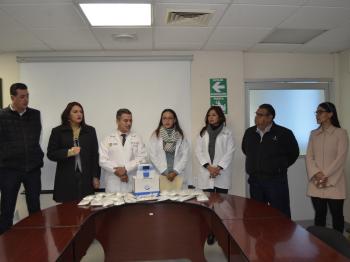 COBAEV ENTREGA EQUIPO MÉDICO E INSUMOS AL CECAN