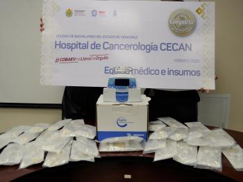 COBAEV ENTREGA EQUIPO MÉDICO E INSUMOS AL CECAN
