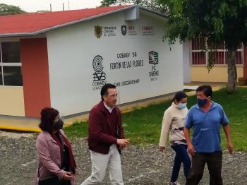 EL GOBERNADOR DE VERACRUZ VISITA EL PLANTEL 56 FORTÍN DE LAS FLORES