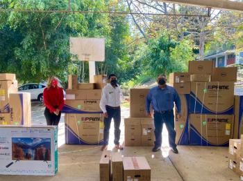 ENTREGA DE EQUIPAMIENTO ESCOLAR A PLANTELES DE LA ZONA IV 