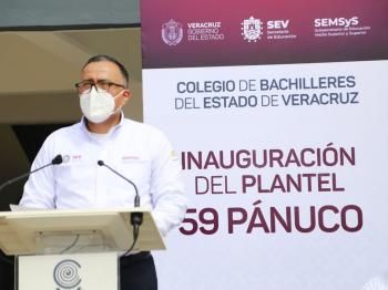 INAUGURAN INSTALACIONES DEL PLANTEL 59 PÁNUCO