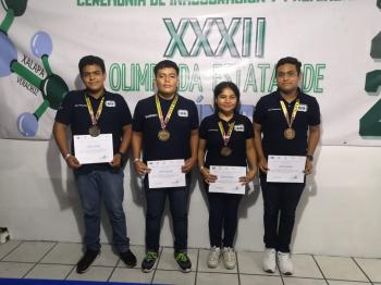 ALUMNOS DE COBAEV GANAN ORO EN OLIMPIADA ESTATAL DE QUÍMICA