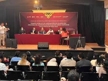 COBAEV REALIZA EVENTO PÚBLICO DE ASIGNACIÓN DE VACANTES