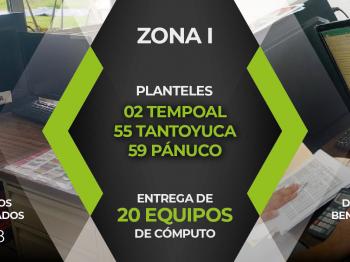 INSTALAN 20 EQUIPOS DE CÓMPUTO EN LA ZONA I