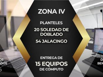 COBAEV FORTALECE RENOVACIÓN DE EQUIPOS DE CÓMPUTO EN LA ZONA IV