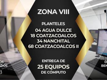 SE INSTALA EQUIPO DE CÓMPUTO EN PLANTELES DE LA ZONA VIII