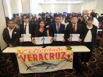 PLATA PARA ALUMNOS DEL COBAEV EN OLIMPIADA NACIONAL DE QUÍMICA