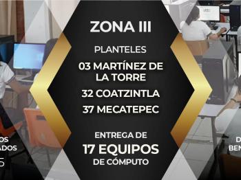 INSTALAN 17 EQUIPOS DE CÓMPUTO EN LA ZONA III