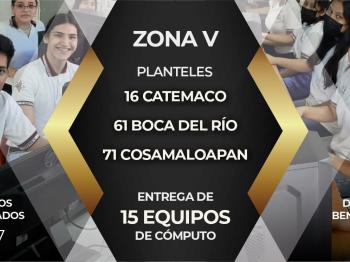 COBAEV FORTALECE RENOVACIÓN DE EQUIPOS DE CÓMPUTO EN LA ZONA V
