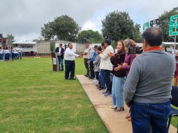 INAUGURAN CAMPO DE FÚTBOL DEL PLANTEL 54 JALACINGO