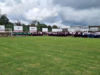 INAUGURAN CAMPO DE FÚTBOL DEL PLANTEL 54 JALACINGO