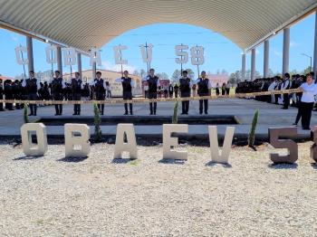 INAUGURAN DOMO DEL PLANTEL 58 DE PEROTE