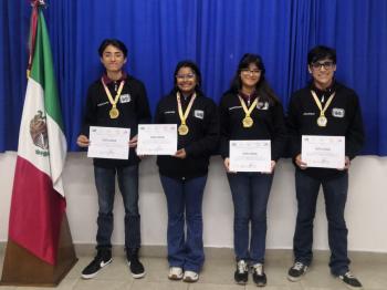 ORO PARA ALUMNOS DEL COBAEV EN OLIMPIADA ESTATAL DE QUÍMICA 