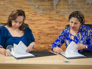 FIRMAN CONVENIO UNIVERSIDAD EURO HISPANOAMERICANA Y COBAEV