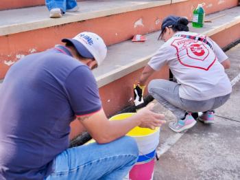 SE SUMA COBAEV A JORNADA DE REHABILITACIÓN DE ESPACIOS EDUCATIVOS