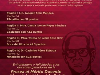ENTREGA COBAEV MEDALLA AL MÉRITO DOCENTE 2025