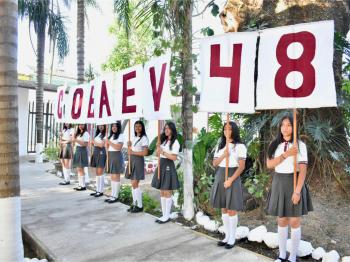 VISITA DIRECTORA GENERAL DEL COBAEV EL PLANTEL 48 JALCOMULCO